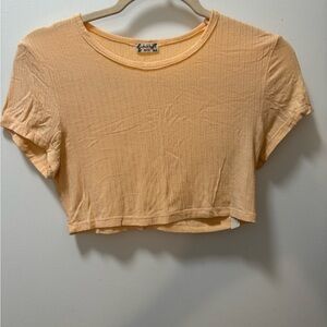 Free People Orange Crop Top